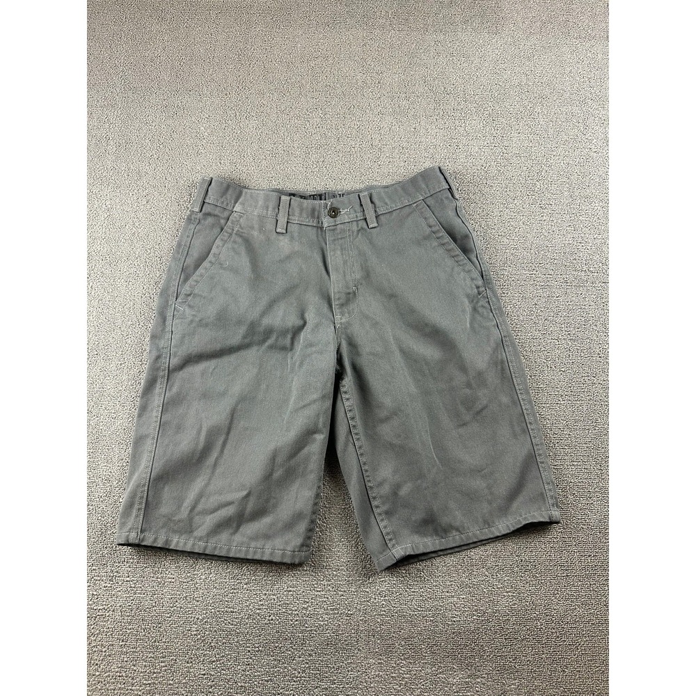 Freeworld Chino Shorts Men‎ 31 Gray Discord Relaxed Flat Front Cotton Skater